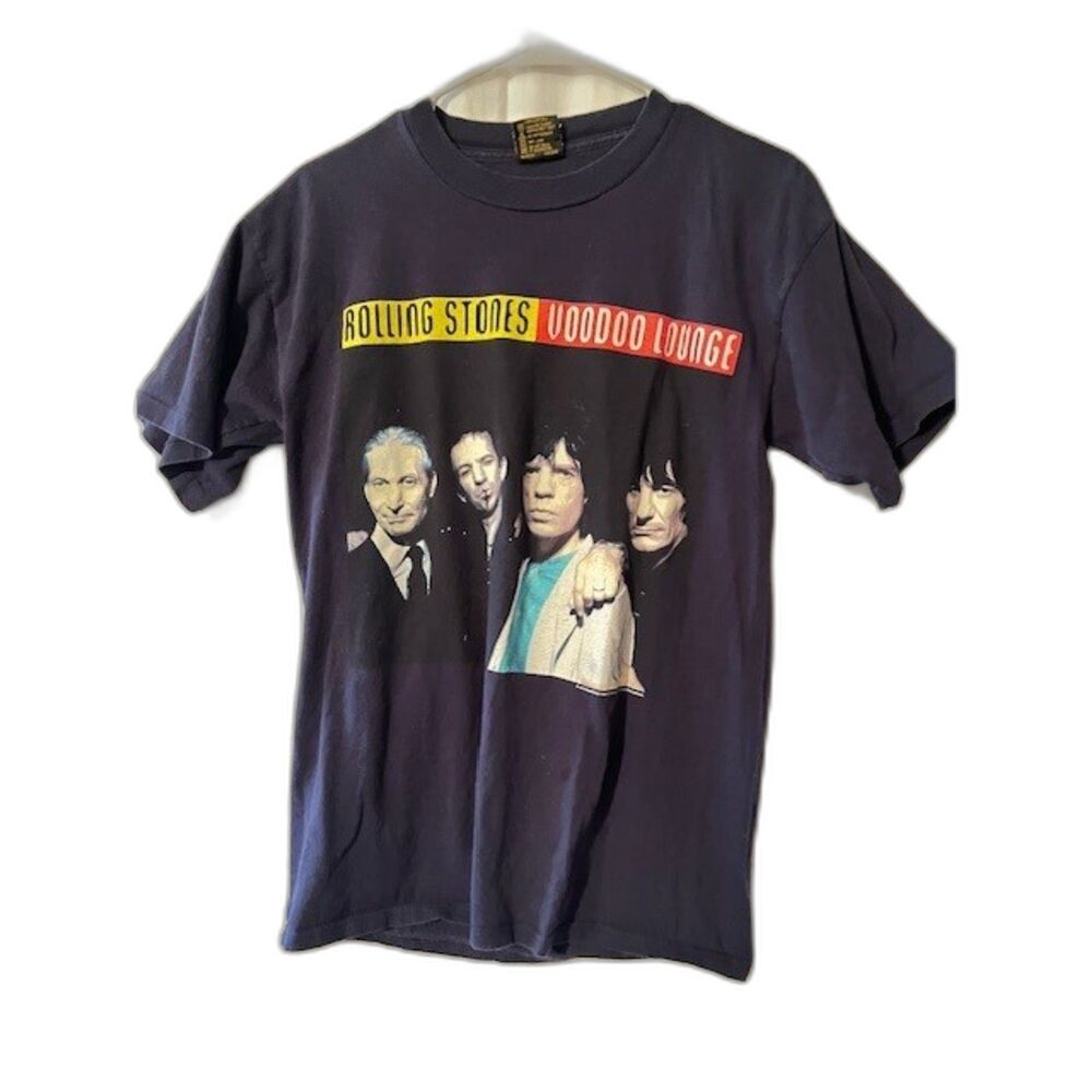 Vintage Rolling Stones blue concert women’s short sleeve t-shirt size L